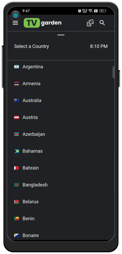 لقطة شاشة Live TV 4